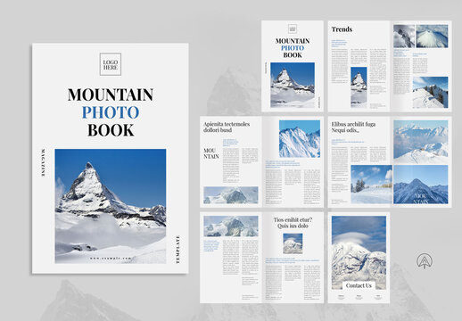 Blue Mountain Photo Book Magazine Template