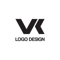 vk logo design template