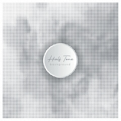 Creative abstract black and white halftone background for graphics