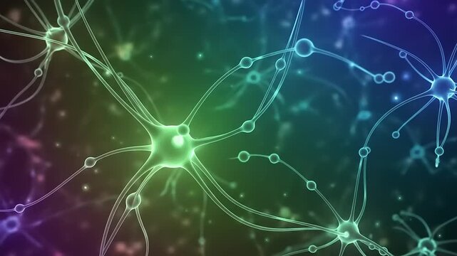 Neural Network Visualization Interconnected Neurons and Synapses in Action.