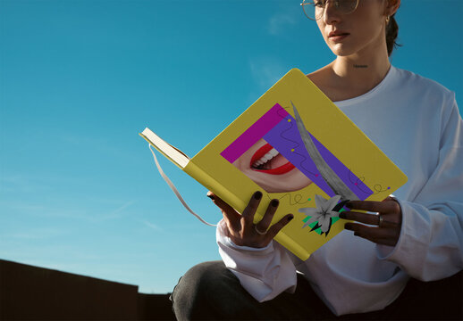 Creative Mockup of A4 book cover