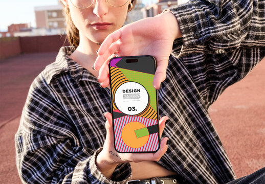 Smartphone screen mockup