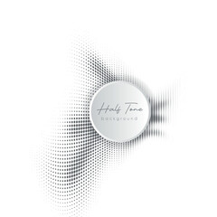 Creative abstract black and white halftone background for graphics
