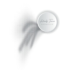 Creative abstract black and white halftone background for graphics