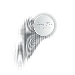 Creative abstract black and white halftone background for graphics