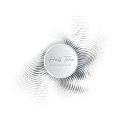 Creative abstract black and white halftone background for graphics