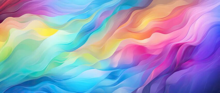 beautiful colorful abstract wave background illustrated animation