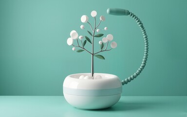 a medical device made from eco-friendly materials or energy-efficient technology promoting sustainability in healthcare. High quality
