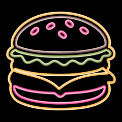 Rounded Line Burger Layers