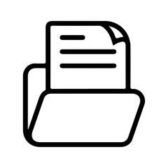 Folder icons . for mobile concept and web design on white background