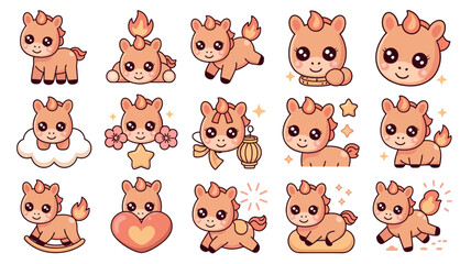 Chinese Zodiac Horse Year Adorable Designs Celebrating the Year of the Horse