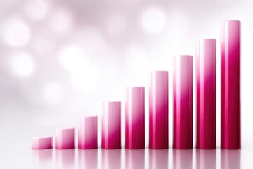 Ascending Growth: An abstract depiction of continuous progress, with a series of vibrant bars, symbolizing upward trajectory and forward momentum.