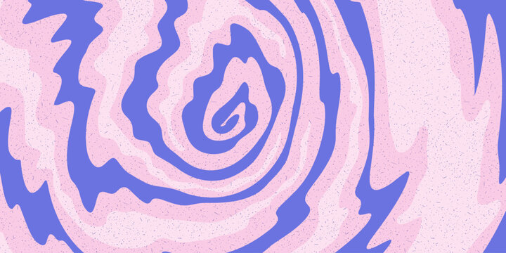 Cloud spiral background with pink and blue swirl pattern in soft anime sky style. Spiral cloud pattern with flowing curved texture. Vector illustration