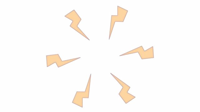 Animation of electric lightning action lines on a green screen background. Fast, sharp, dynamic lightning streaks ideal for overlays, action comic effects, motion graphics, and energy visuals