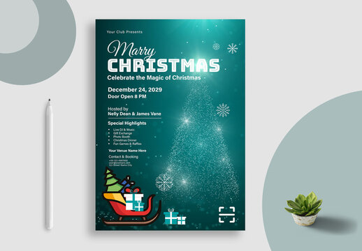 Christmas Party Flyer Template