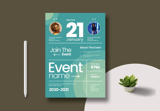 Event Poster Template Layout
