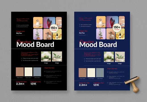 Mood Board Template Layout