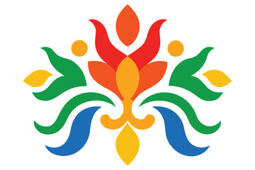 Hand-Drawn Colorful Matisse Pattern Abstract Design Vector