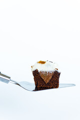 dessert with cut cookies