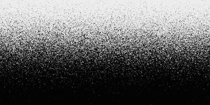 Noise grain background, pointillism dots gradient or dotwork pattern, vector stipple effect. Grain noise halftone or grainy texture.
