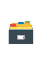 colorful office folders