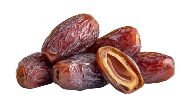 Pile of dried dates rests ready for consumption these sweet nutrient rich dates are natural delight