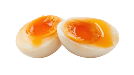 Two hard boiled eggs appear ready to eat peeled cooked eggs show smooth white surface