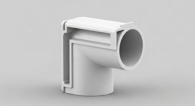 White Plastic Pipe Fitting T-joint for Plumbing Systems