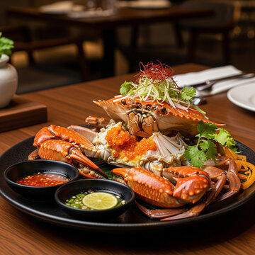 seafood on a plate