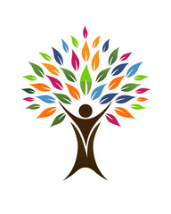 Nature Inspired Wellness Icon illustration