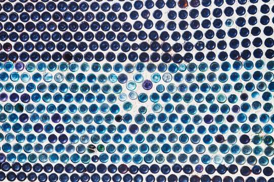 Detail of the Tom Kelly Bottle House, a historic and unique structure located in the Rhyolite ghost town near Death Valley National Park in Nevada
