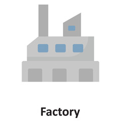 Factory Vector icon which can easily modify or edit