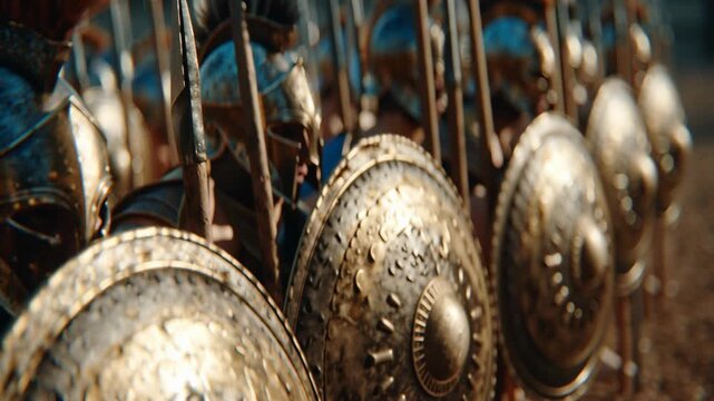 The Hidden Gaze of an Ancient Greek Warrior Behind His Helmet and Shield