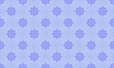 Soft Lavender and Purple Mandala Seamless Pattern