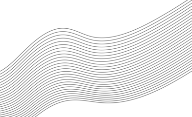 Minimal curved wavy line abstract design for modern backgrounds, posters and decorative layouts