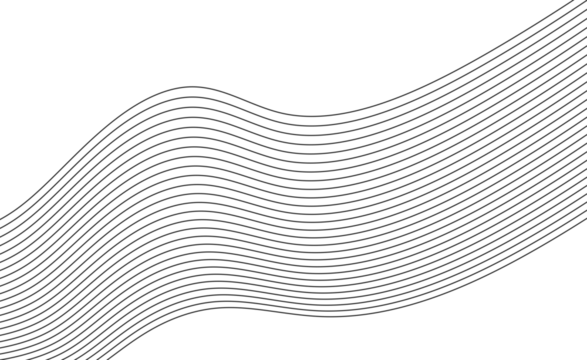 Minimal curved wavy line abstract design for modern backgrounds, posters and decorative layouts