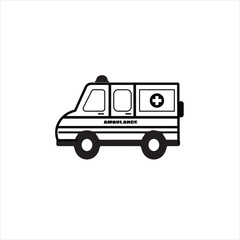 Fototapeta premium Ambulance Icon PNG | Emergency Medical Vehicle Vector Download