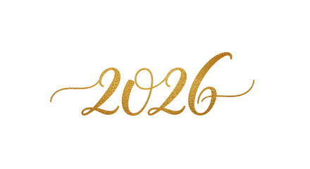 Golden 2026 text with flourishes representing the coming new year and future possibilities