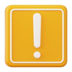 Caution Sign 3D Icon