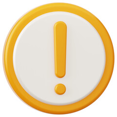Caution Sign 3D Icon