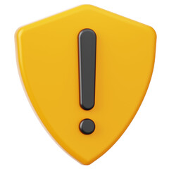 Caution Sign 3D Icon