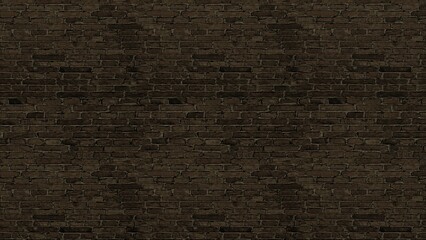 Dark Brown Brick Wall Texture A Seamless Background for Various Design Applications