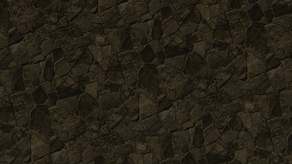 Dark Stone Texture Abstract Geometric Rock Pattern Background, Brown Wall Covering