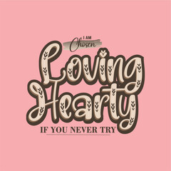 Loving hearty - Girl t-shirt vector illustration graphic design