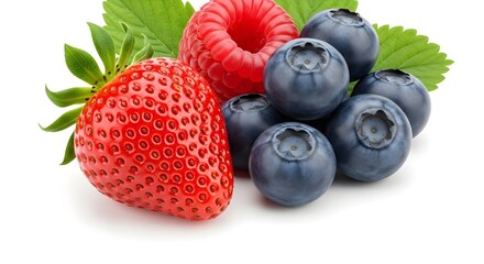 Strawberries, Blueberries, and Raspberries Mix