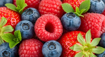Strawberries, Blueberries, and Raspberries Mix