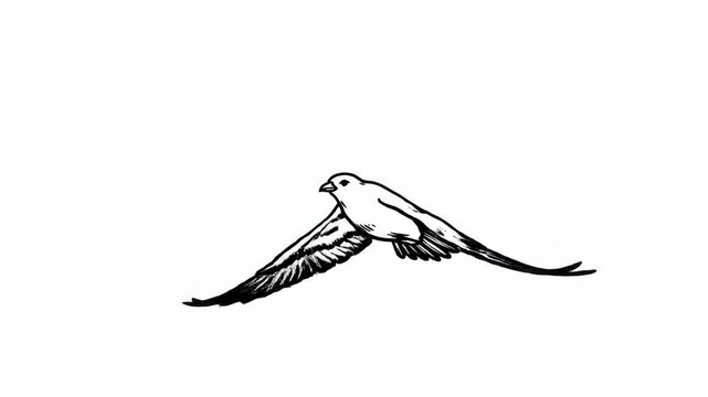 Bird in Flight - A Symbol of Freedom and Natures Beauty.