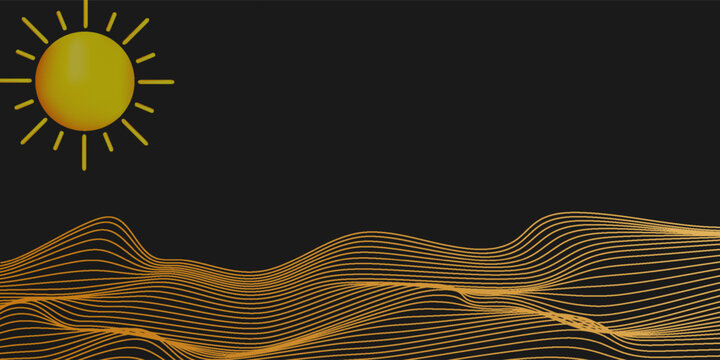 Mountain line art pattern illustration. Abstract mountain contemporary aesthetic backgrounds landscapes. use for print art, poster, cover, banner