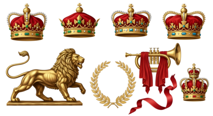 A collection of 3d financial and banking icons, including money, calendar, bank, and house, isolated on transparent background