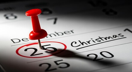 Christmas calendar december holiday date event reminder celebration festive season planning schedule